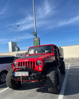 Jeep Wrangler cena 119000 przebieg: 115000, rok produkcji 2014 z Muszyna małe 154